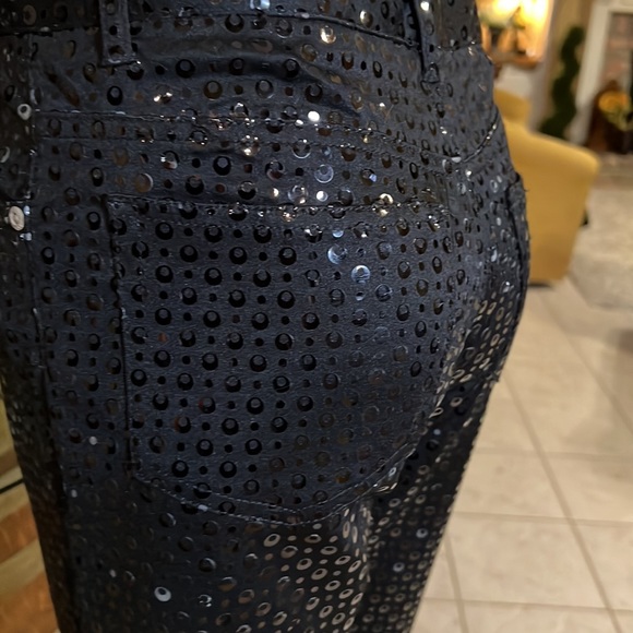 Z CavaRicci, black sequin stretch to fit pants in great condition 😍 - Picture 5 of 9